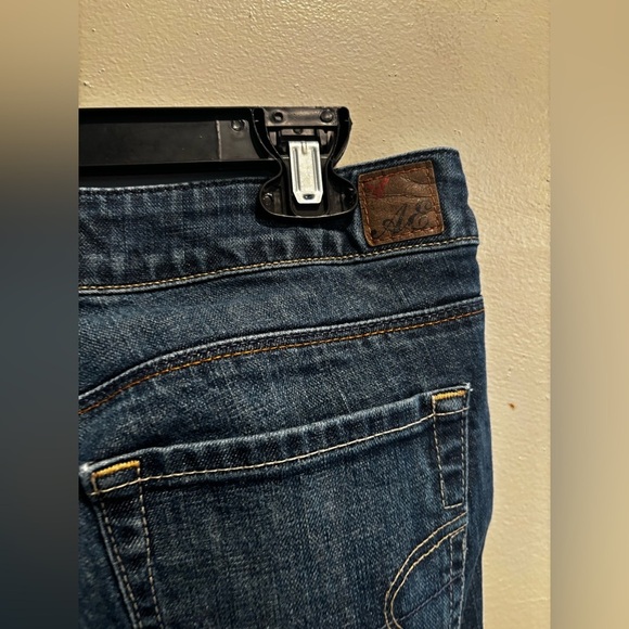 American Eagle Outfitters Indigo Straight Leg size 10 denim neutral classic - Picture 9 of 15